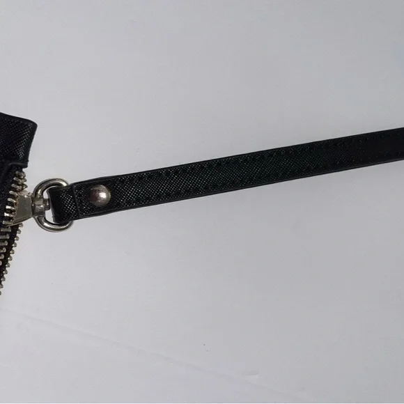 White House Black Market Black Studded Zip Clutch - Picture 6 of 8
